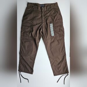 5.11 Tactical Men's Lg. Ripstop Teflon Polycotton Performance Pants Brown New